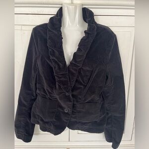 Londonjean jacket chino stretch velvet ruffled 12